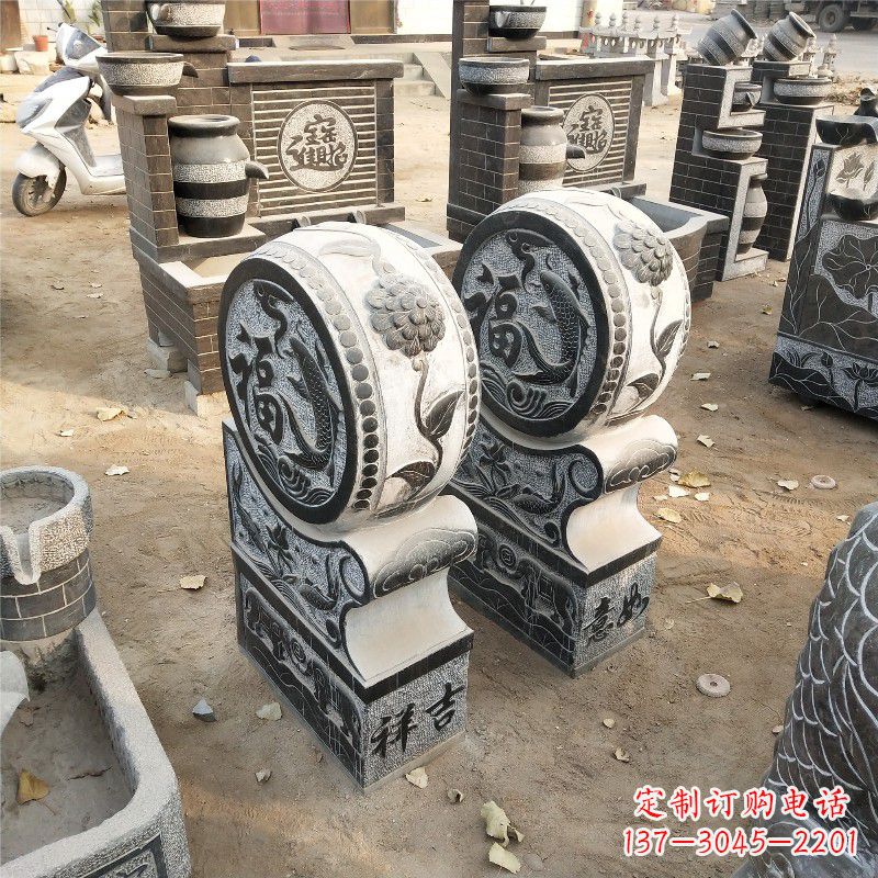 金华石雕青石门墩雕塑