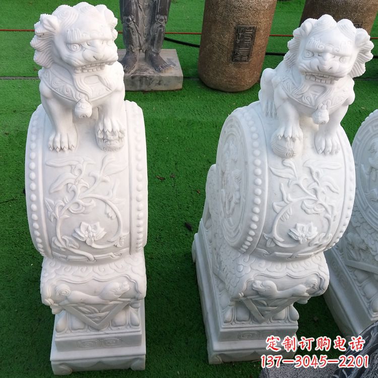 金华石雕青石貔貅门墩雕塑