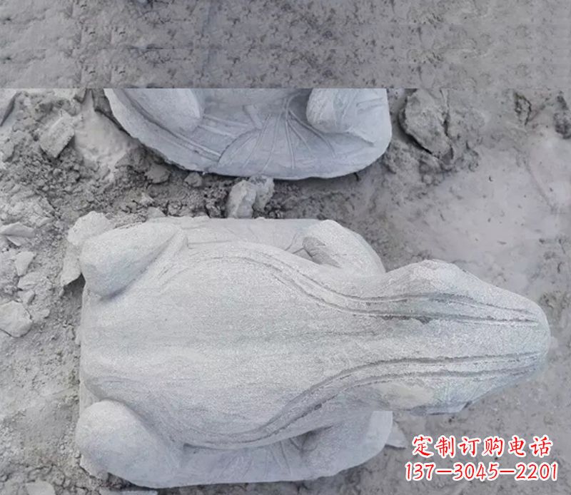 金华石雕青蛙雕塑