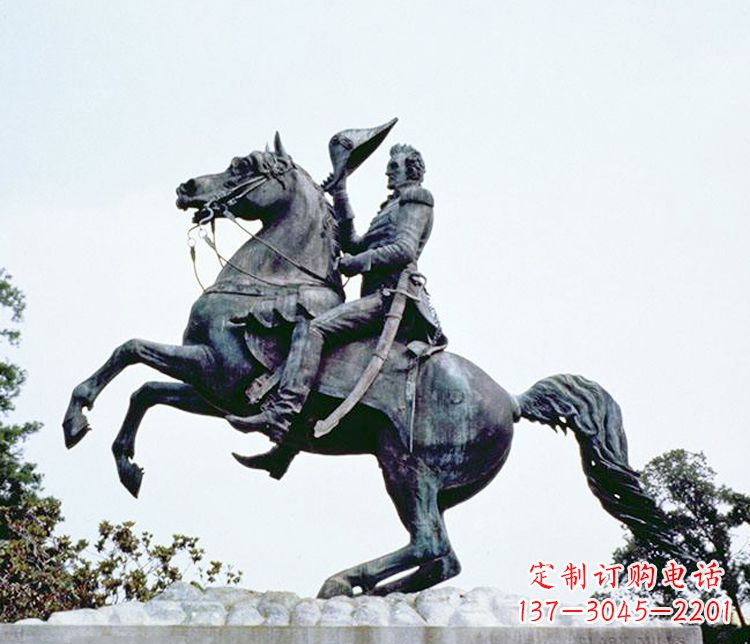 金华石雕西方骑马人物雕塑