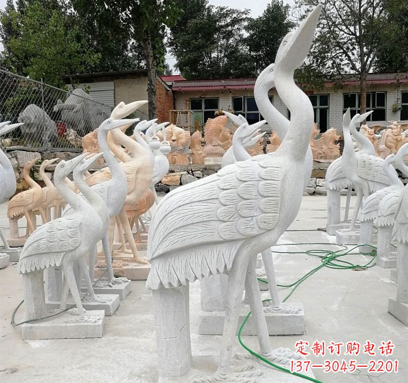 金华石雕小仙鹤