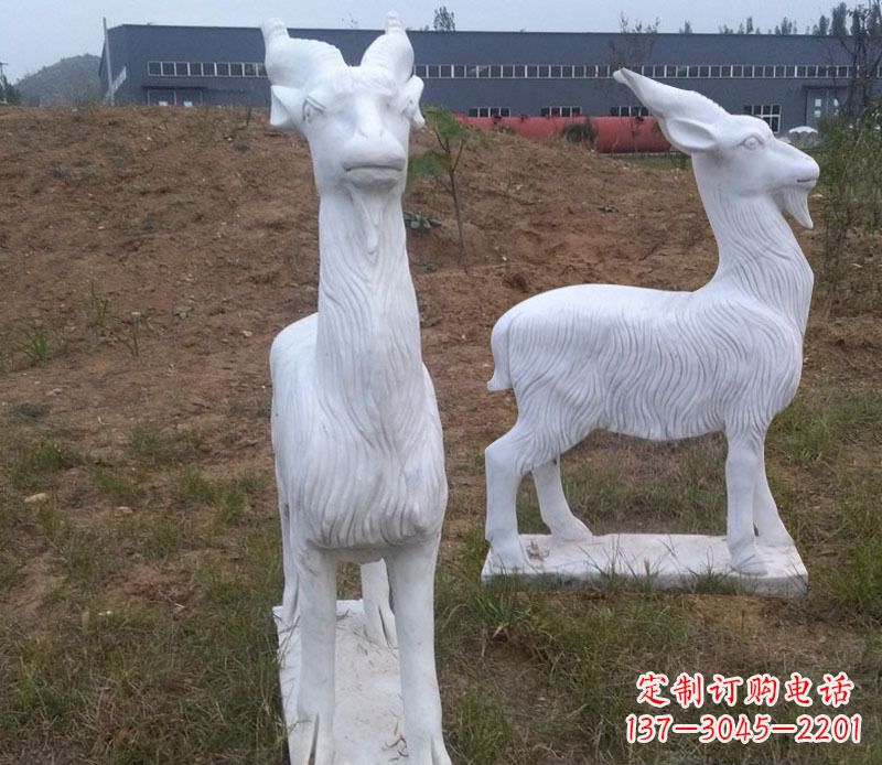 金华石雕羊动物雕塑