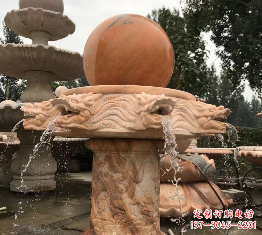 金华石雕自然流水喷泉