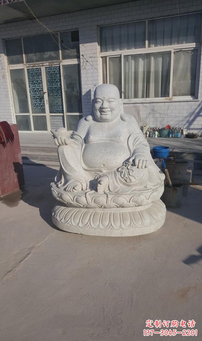 金华石雕坐式弥勒佛