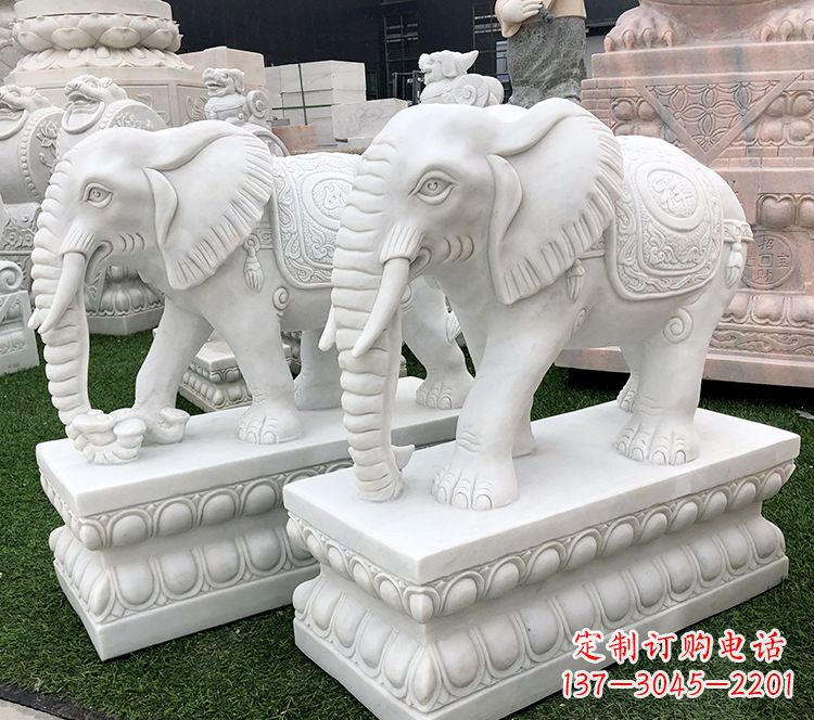 金华石浮雕大象