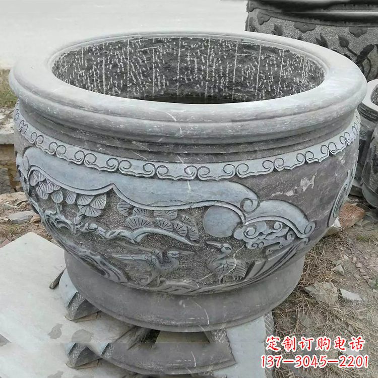 金华石刻园林鱼缸