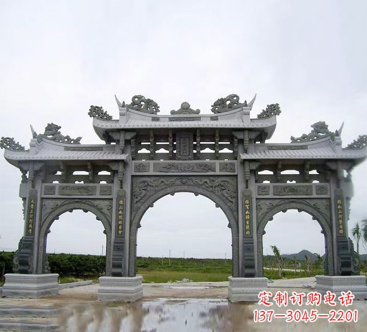 金华石牌坊 楼
