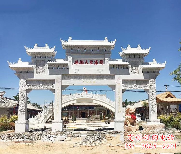 金华石牌坊的雕刻