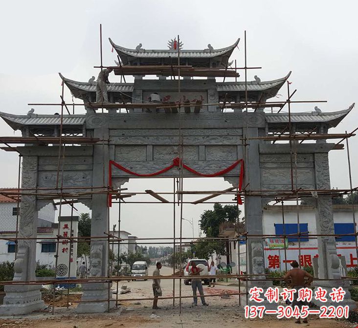 金华石牌坊雕塑
