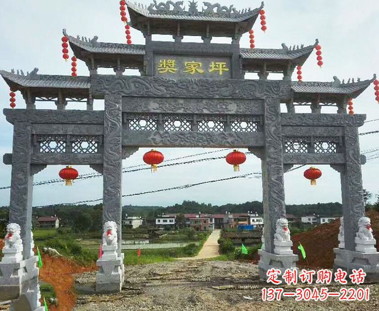 金华石牌坊石雕