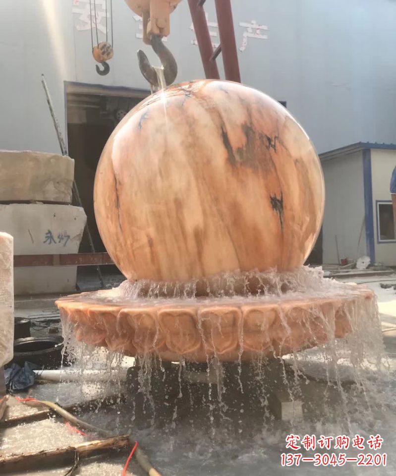 金华时来运转风水球石雕