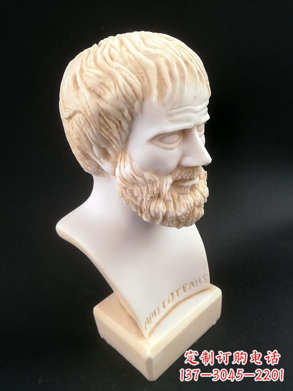 金华世界古代史上伟大的哲学家亚里士多德石雕胸像古希腊人物雕塑