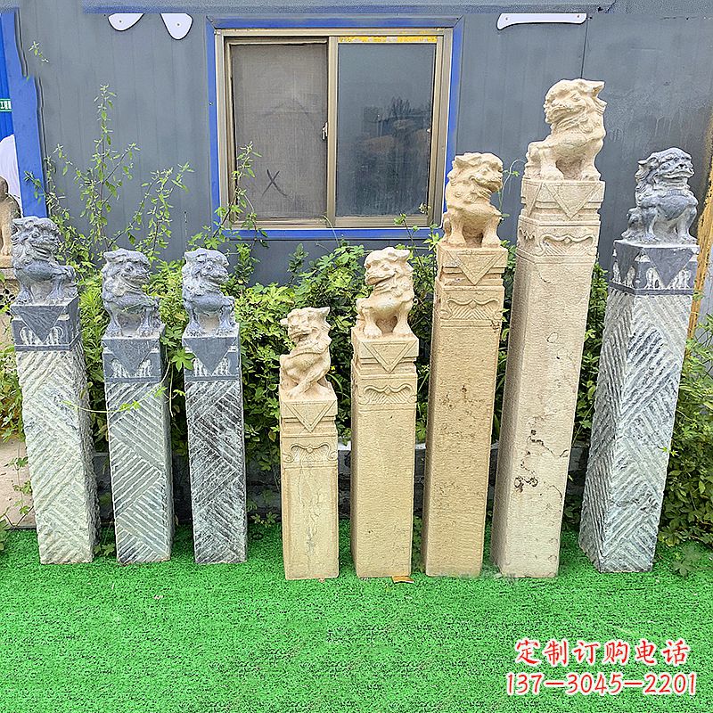 金华拴马桩狮子