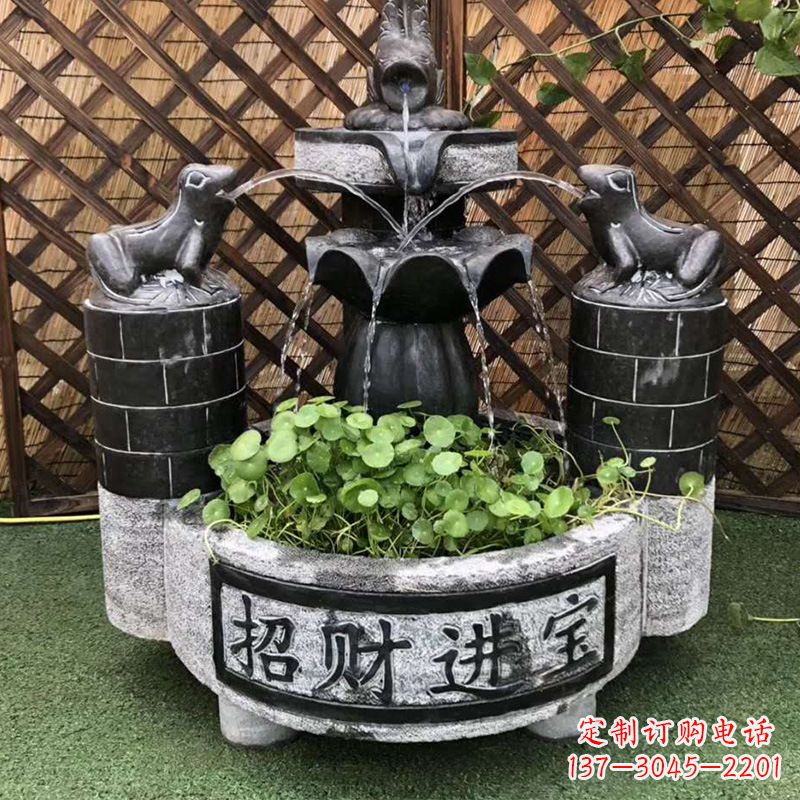 金华双层喷泉石雕