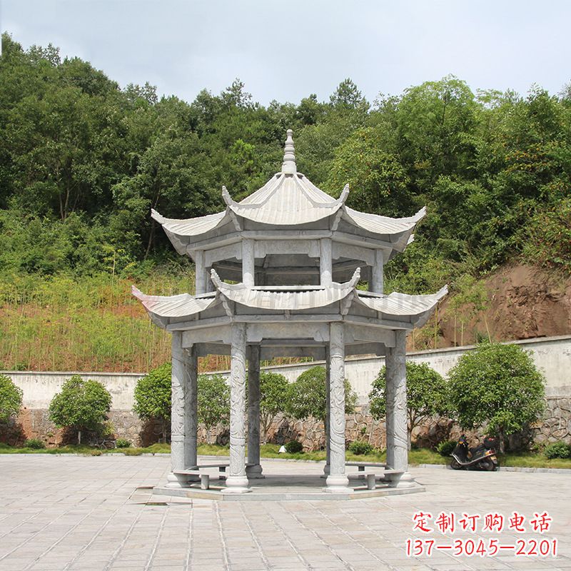 金华双层庭院石凉亭