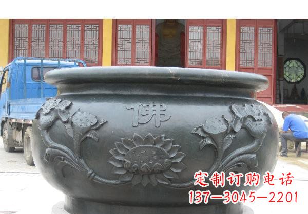 金华水缸寺庙铜雕 (2)