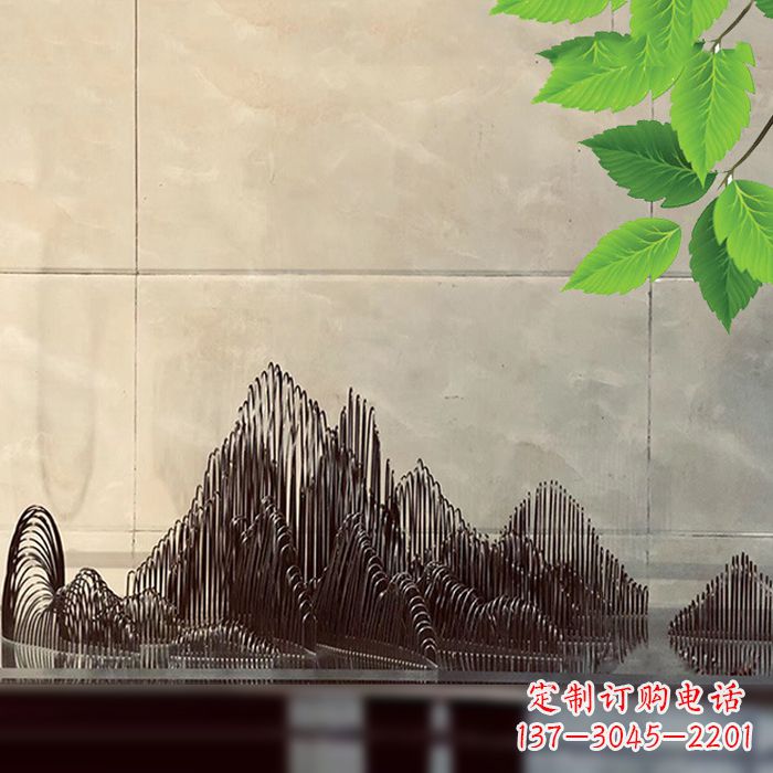 金华水景水池不锈钢假山雕塑
