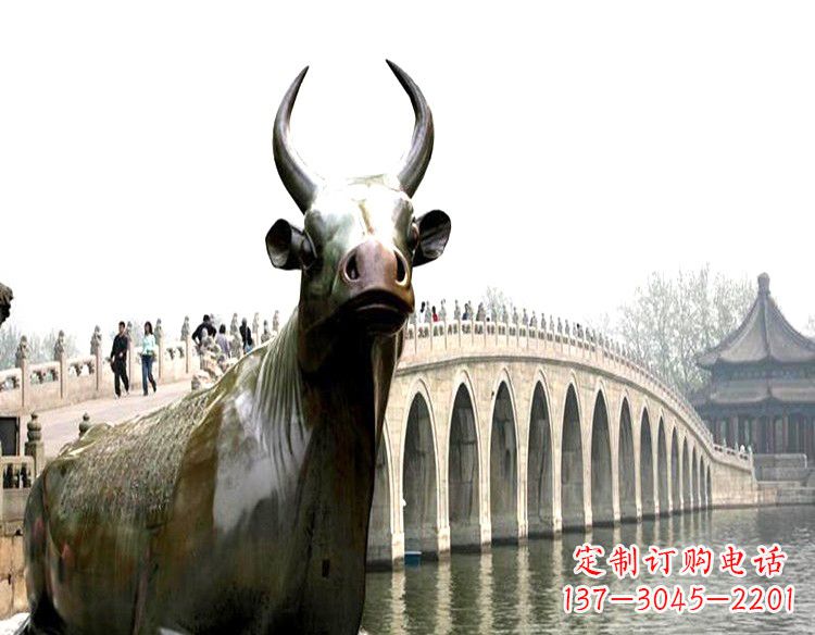 金华水牛铜雕景观