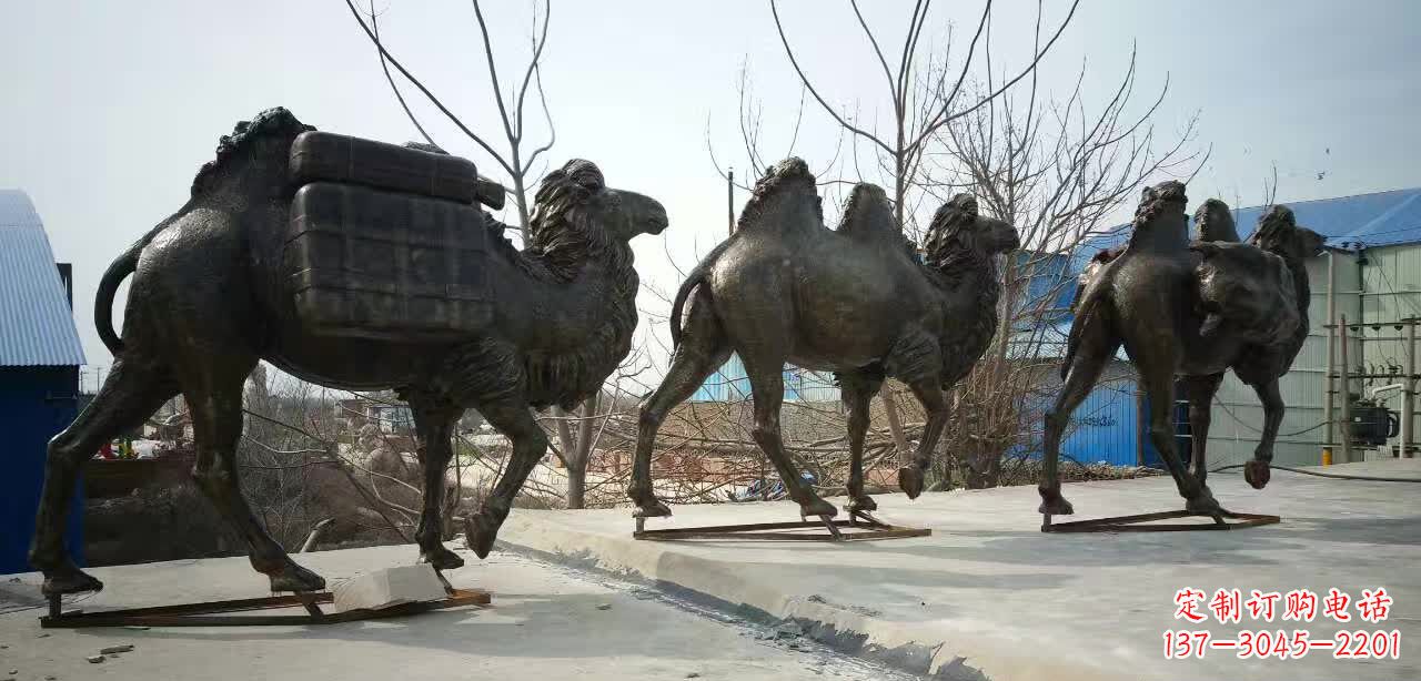 金华丝绸之路铜骆驼雕塑