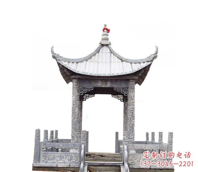 金华四角仿古石凉亭石雕