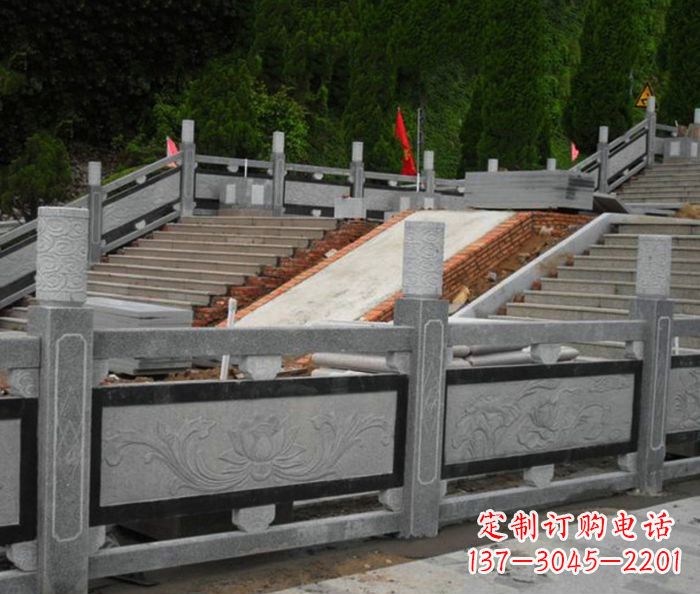 金华寺庙景观仿古石栏板 (2)