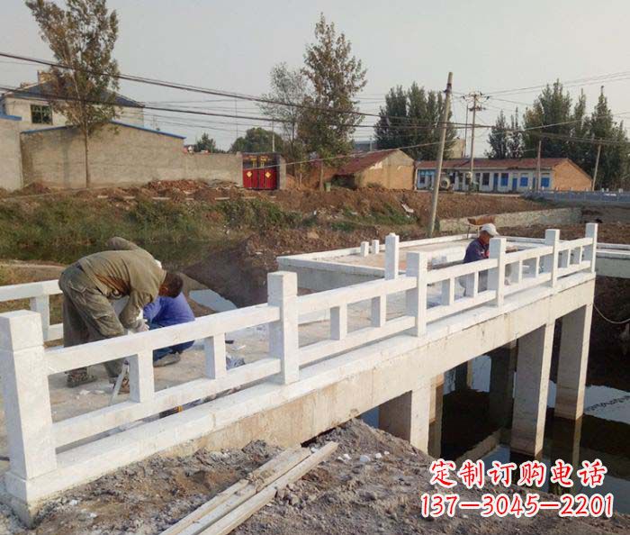 金华寺庙景观汉白玉栏板石雕