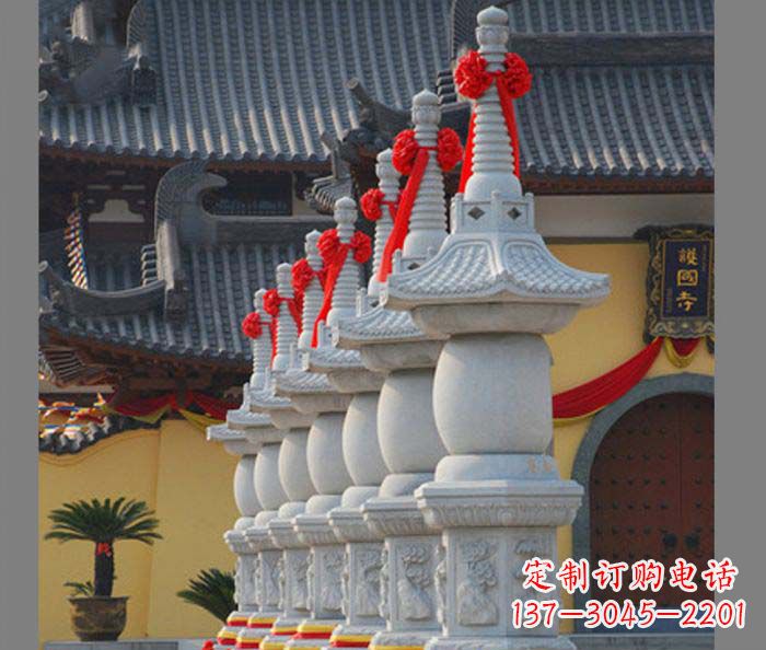 金华寺庙景观舍利塔石雕