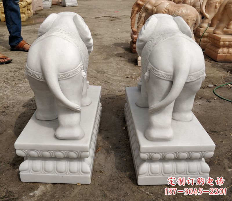 金华寺庙石雕大象