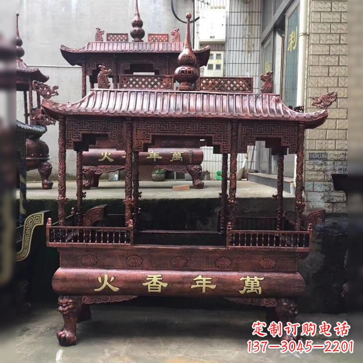 金华寺庙香火香炉雕塑