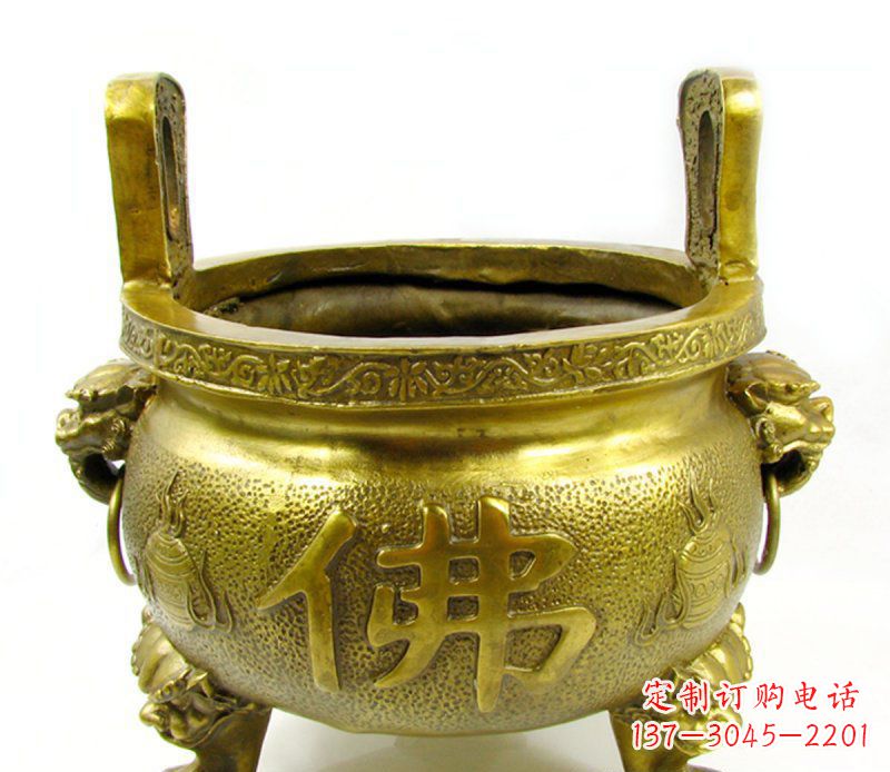 金华寺庙香炉铜雕 (6)