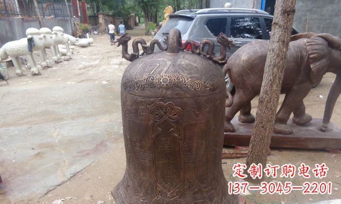 金华寺庙铸铜钟铜雕 (3)
