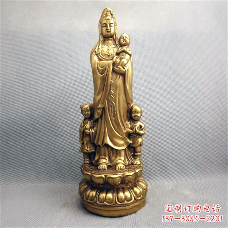 金华送子观音纯铜雕塑