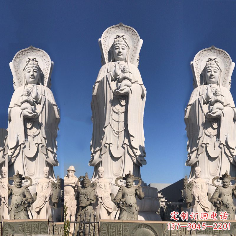 金华送子观音大型石雕塑