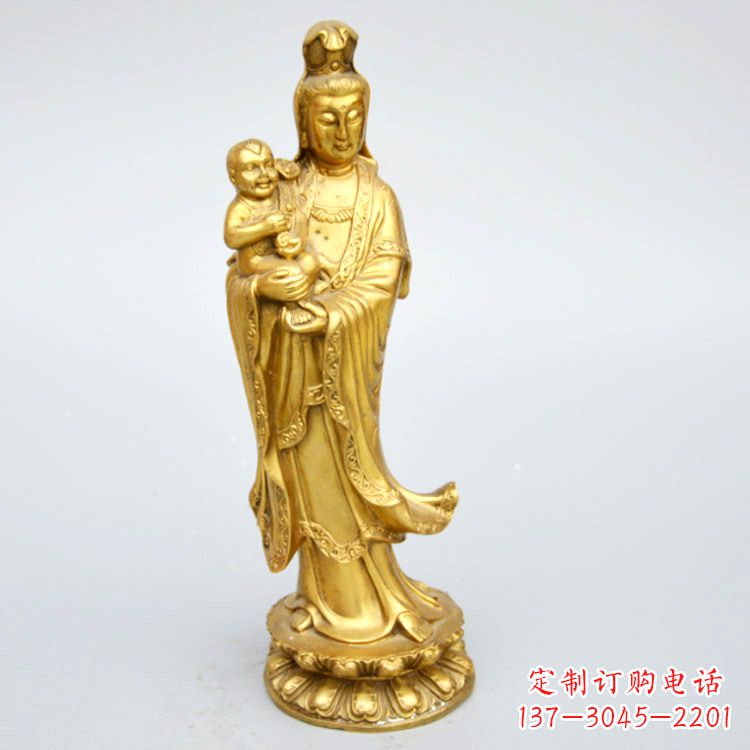 金华送子观音铜雕