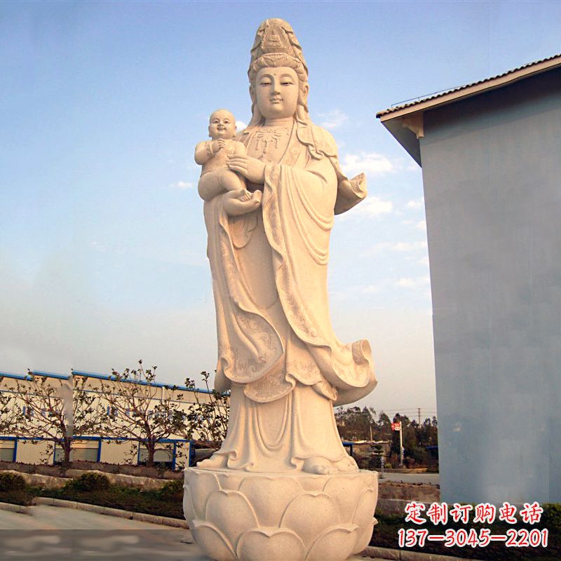 金华送子观音石雕