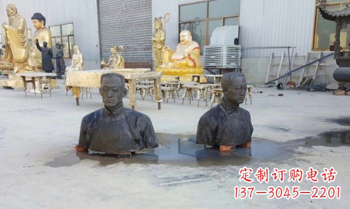 金华陶行知半身像铜雕