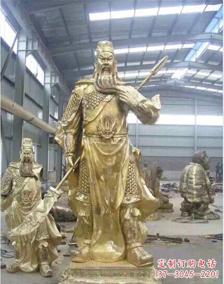 金华提刀关公武财神雕塑