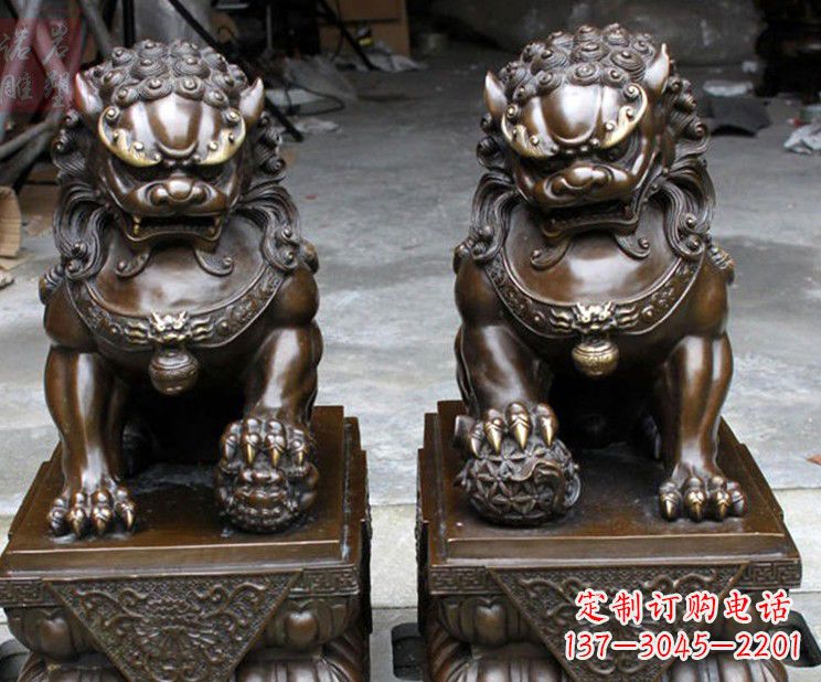 金华天安门铜狮子