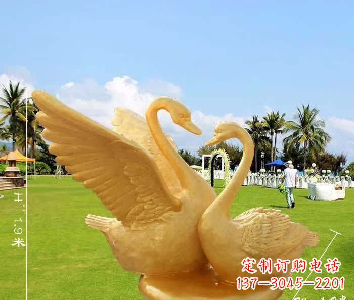 金华天鹅铜雕