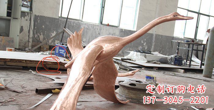 金华天鹅铸铜动物铜雕