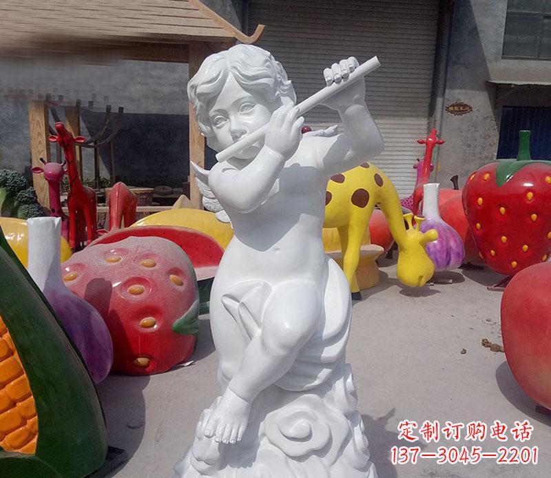 金华天使吹笛人物石雕