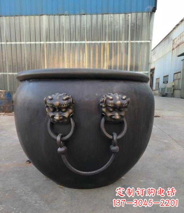 金华庭院水缸铜雕