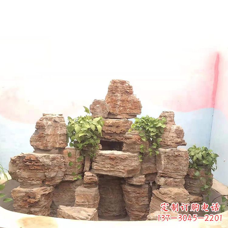 金华庭院园林假山鱼池