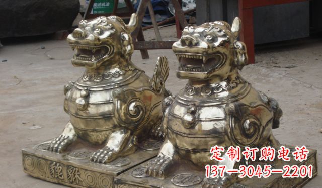 金华庭院招财貔貅动物铜雕