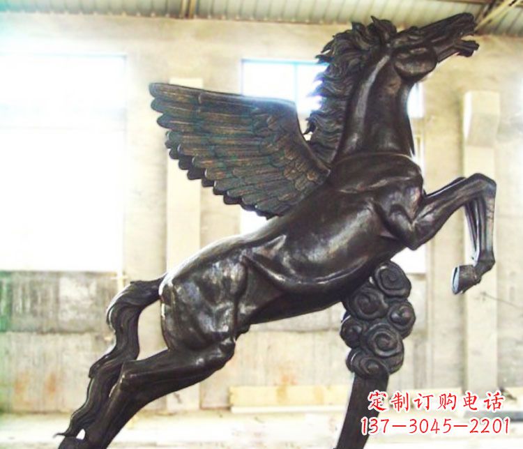 金华铜雕奔跑飞马雕塑