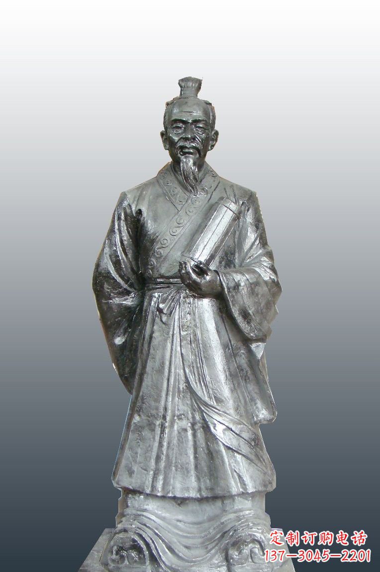 金华铜雕扁鹊古代名医雕塑