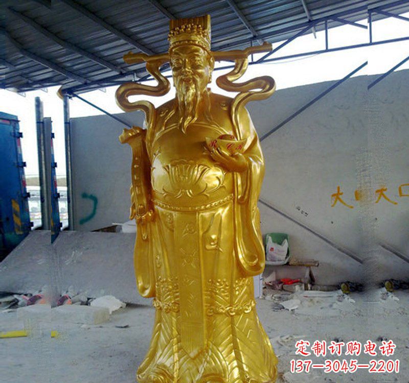 金华铜雕财神雕像