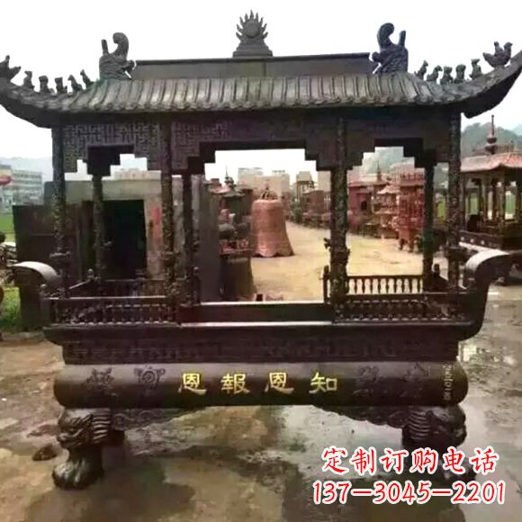 金华铜雕纯铜香炉