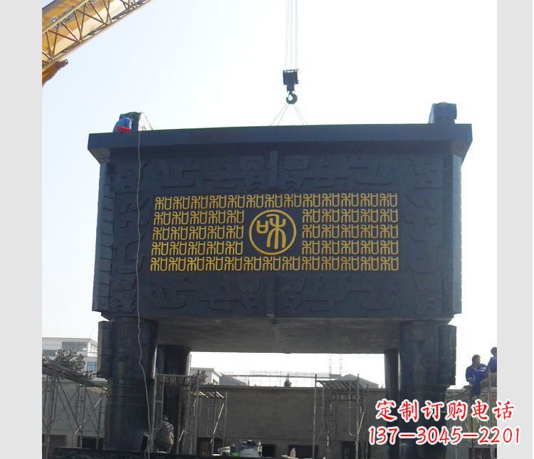 金华铜雕大型鼎盛香炉