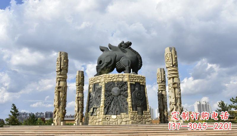 金华铜雕大型骆驼广场动物雕塑